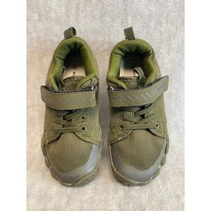 KUBUA Kids Green Barefoot Trail Shoes Hook and Loop Little Kids Size 13